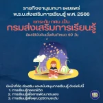 พ.ร.บ.ส่งเสริมการเรียนรู้ พ.ศ. 2566